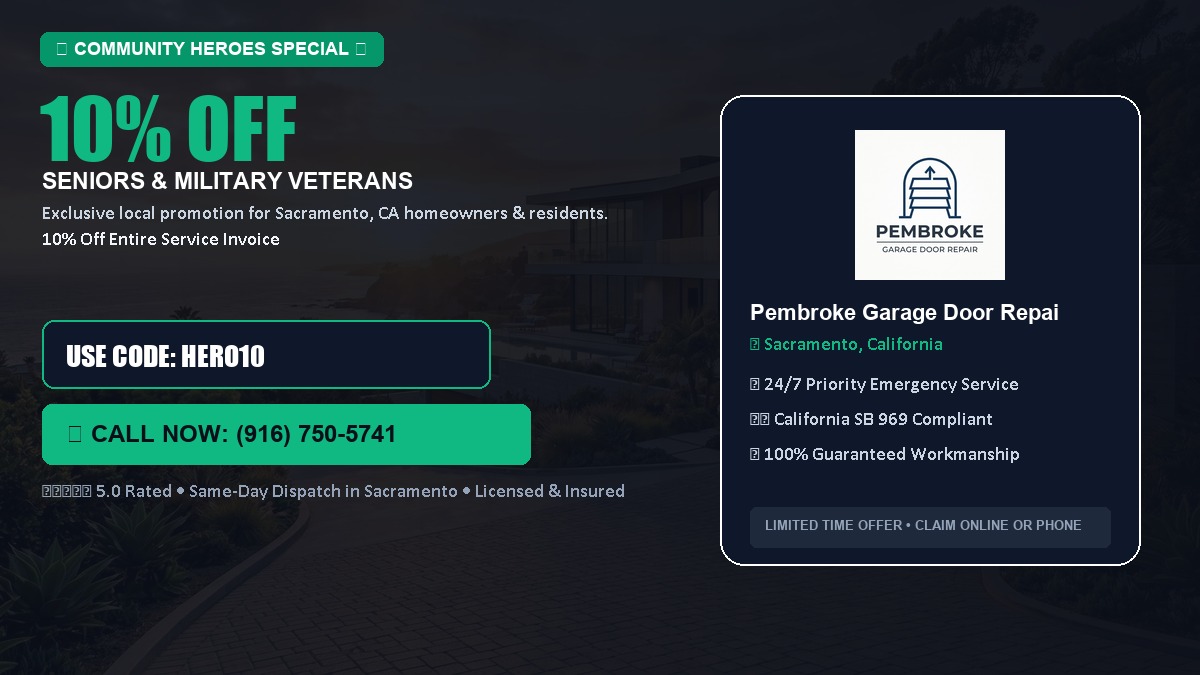 10% OFF Senior Citizens (65+) & Military / Veteran Community Discount in Sacramento, CA